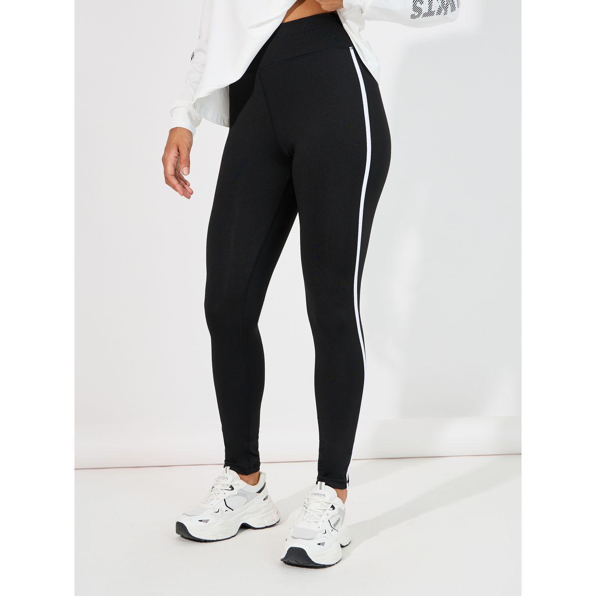 Styli Active Arm Faded Text Effect Detail Deep Hem Back Hooded Top & Leggings Set-women-clothing-sportswearandactivewear-trackpantsandtracksuits-image-5