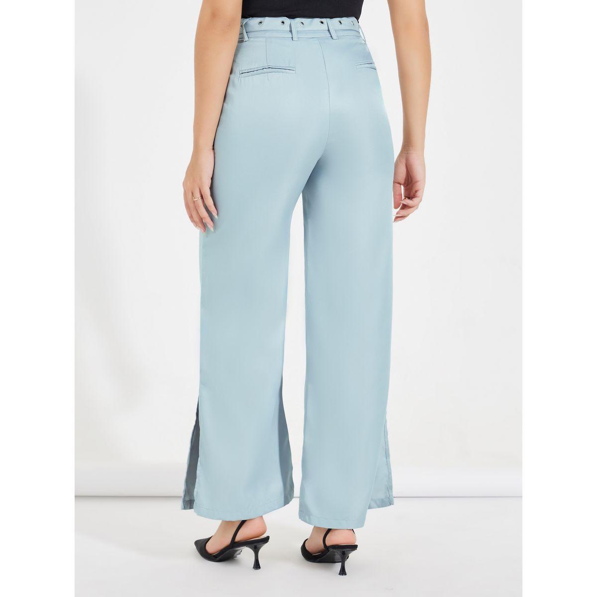 بنطال بخصر عالي مع شق جانبي-women-clothing-bottoms-trousers-image-4