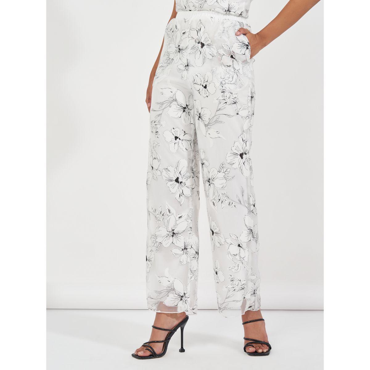 بنطال ساتان بقصة مستقيمة وتفاصيل مُطرّزة-women-clothing-bottoms-trousers-image-2
