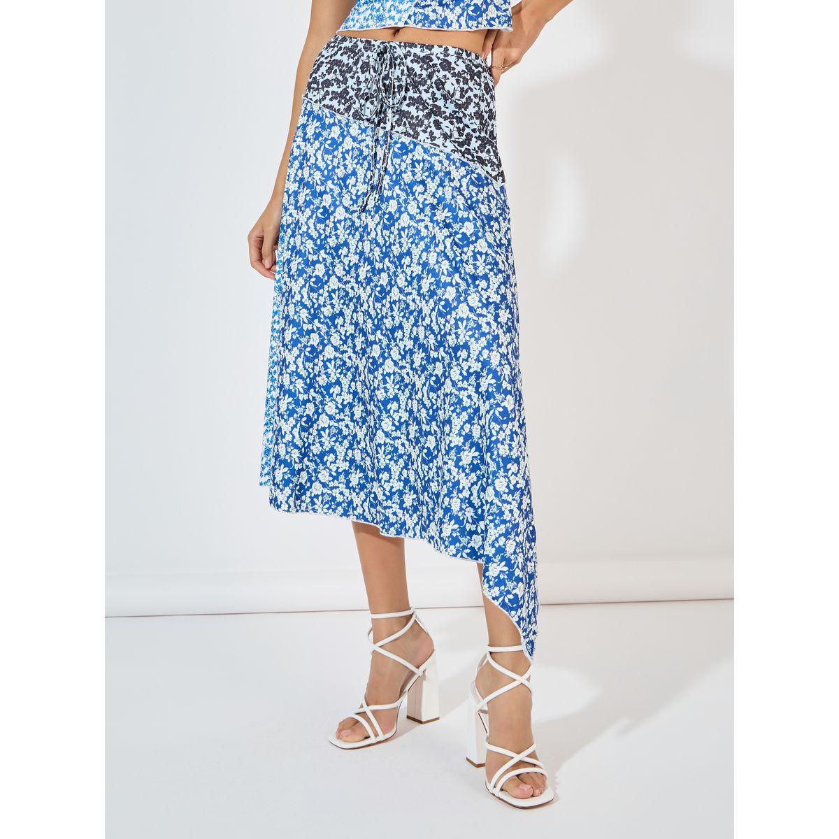 تنورة ميدي بحافة غير متماثلة الطول-women-clothing-bottoms-skirts-image-2
