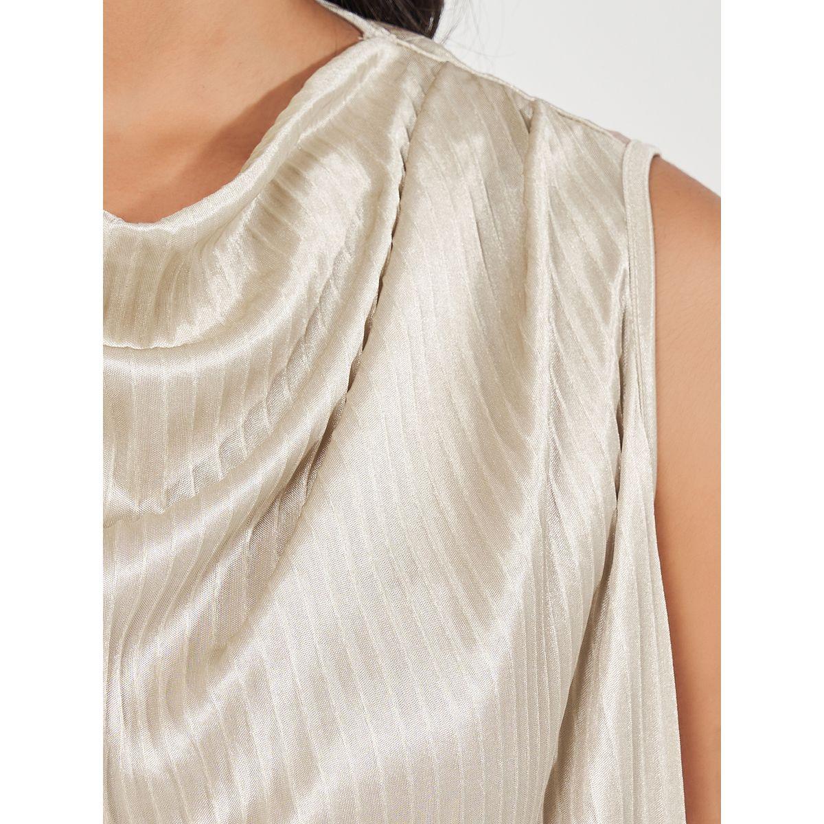 بلوزة مضلعة بلا أكمام مع ياقة منسدلة-women-clothing-shirtsandblouses-blouses-image-3