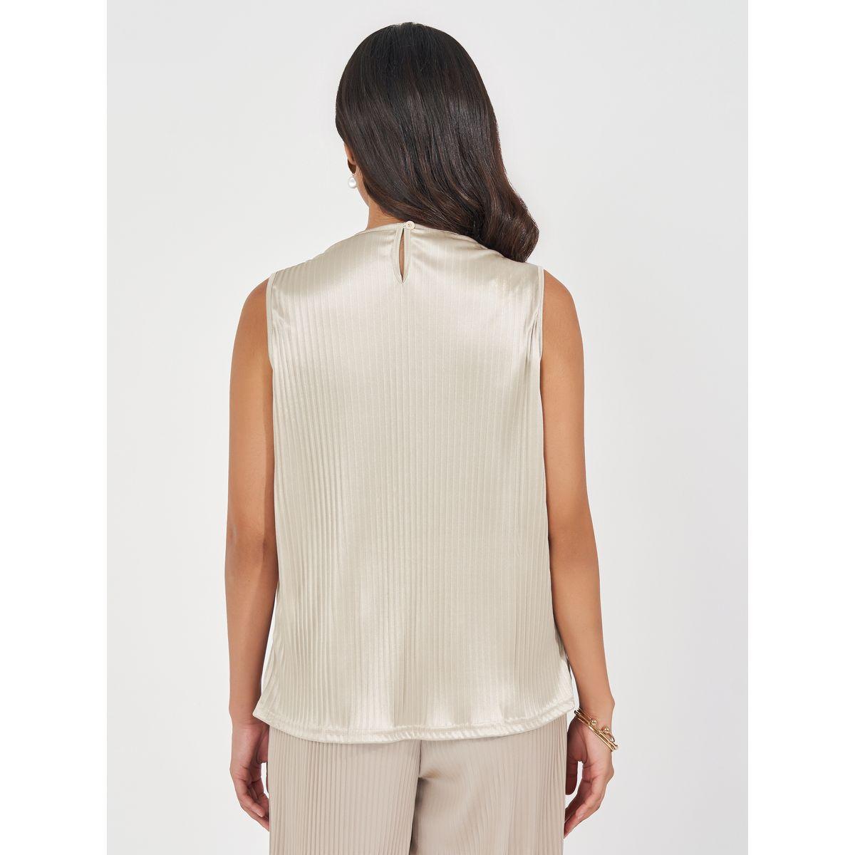 بلوزة مضلعة بلا أكمام مع ياقة منسدلة-women-clothing-shirtsandblouses-blouses-image-4