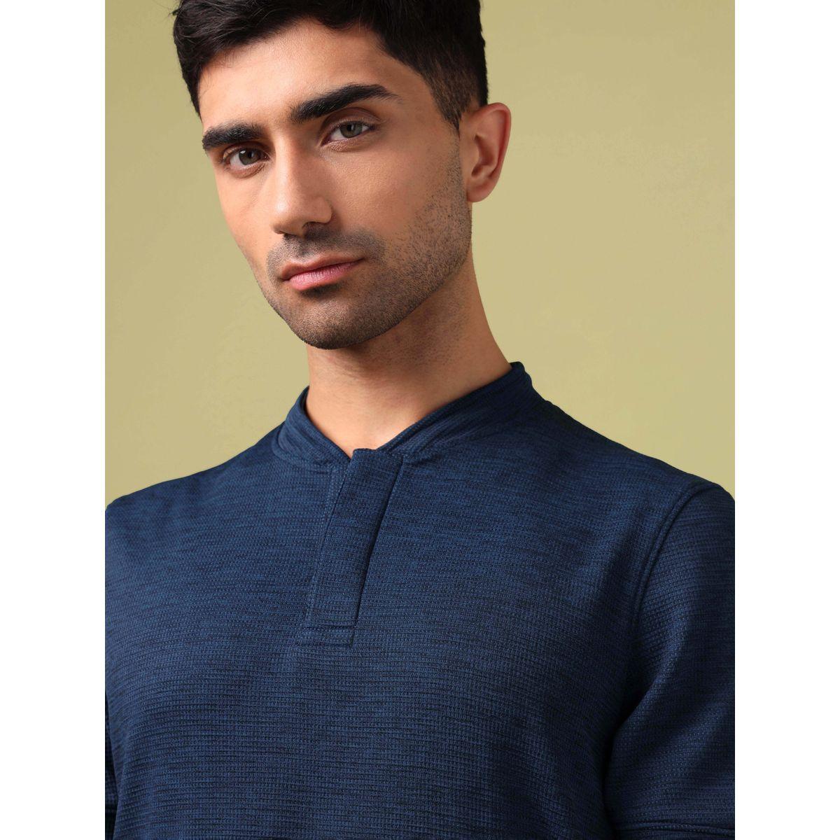 Technosport X Styli  Solid Henley Neck Slim Fit T-Shirt-men-clothing-sportswearandactivewear-tshirtsandpolos-image-2