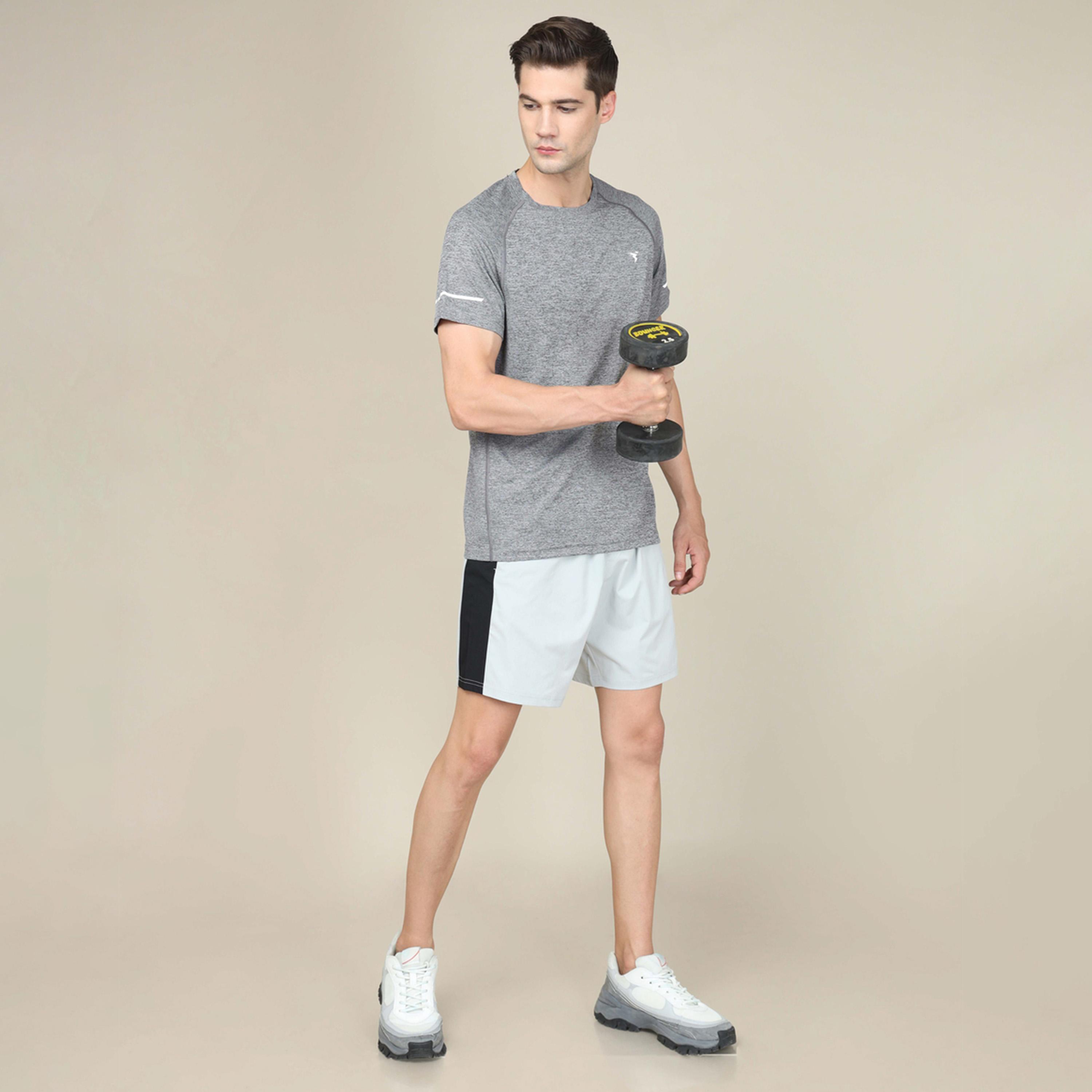 تكنوسبورت × ستايلي - تي شيرت ميلانج بقصّة نحيفة ورقبة دائرية-men-clothing-sportswearandactivewear-tshirtsandpolos-image-4