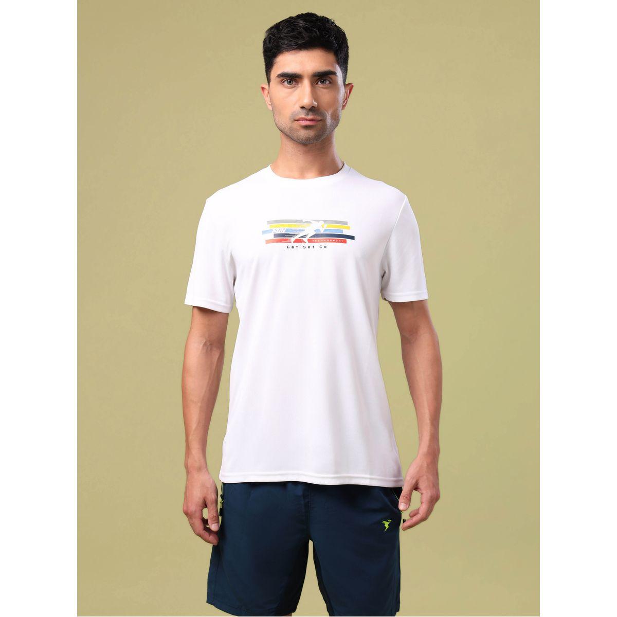 تيشيرت بياقة دائرية وقصة سليم فت تكنوسبورت × ستايلي-men-clothing-sportswearandactivewear-tshirtsandpolos-image-1