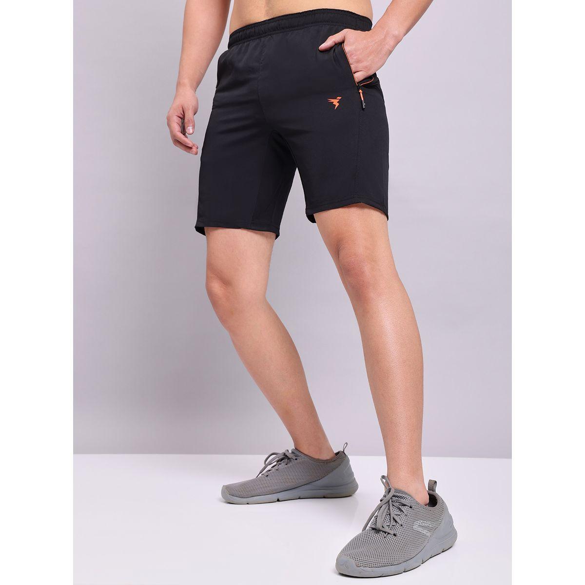 Technosport X Styli  Solid Slim Fit Shorts with Technolite-men-clothing-sportswearandactivewear-bottoms-image-1