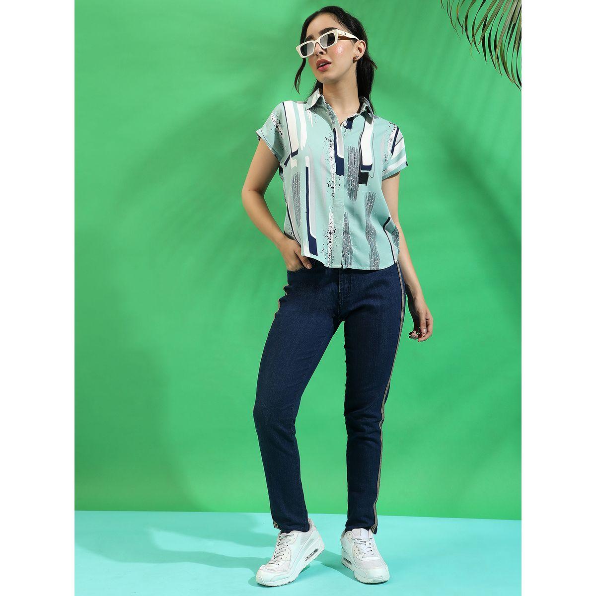بلوزة باكمام كاب مع ازرار مخفية كامبوس سوترا × ستايلي-women-clothing-shirtsandblouses-shirts-image-4