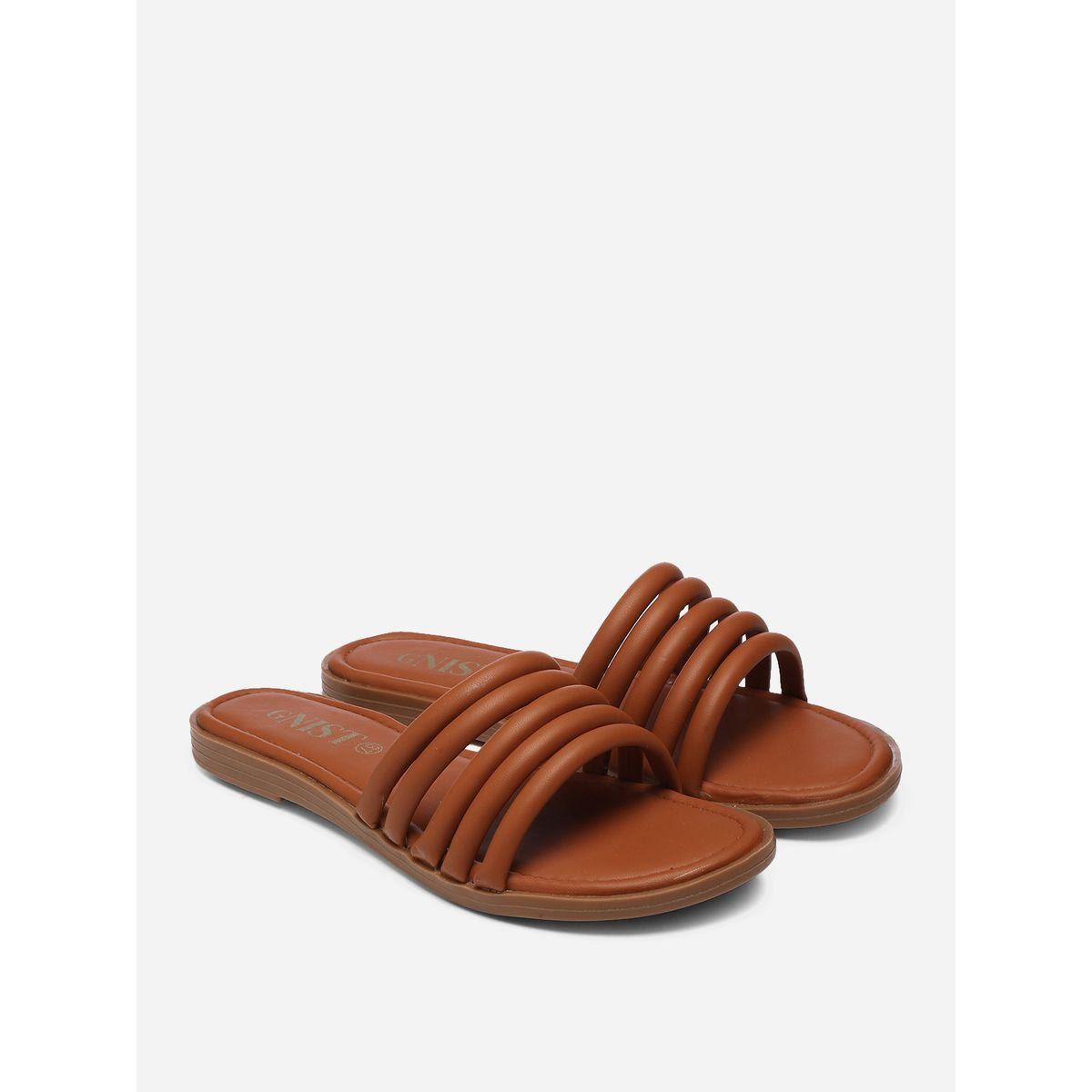 GNIST X Styli  Multi Strap Flat Sandals-women-shoes-sandals-flats-image-2