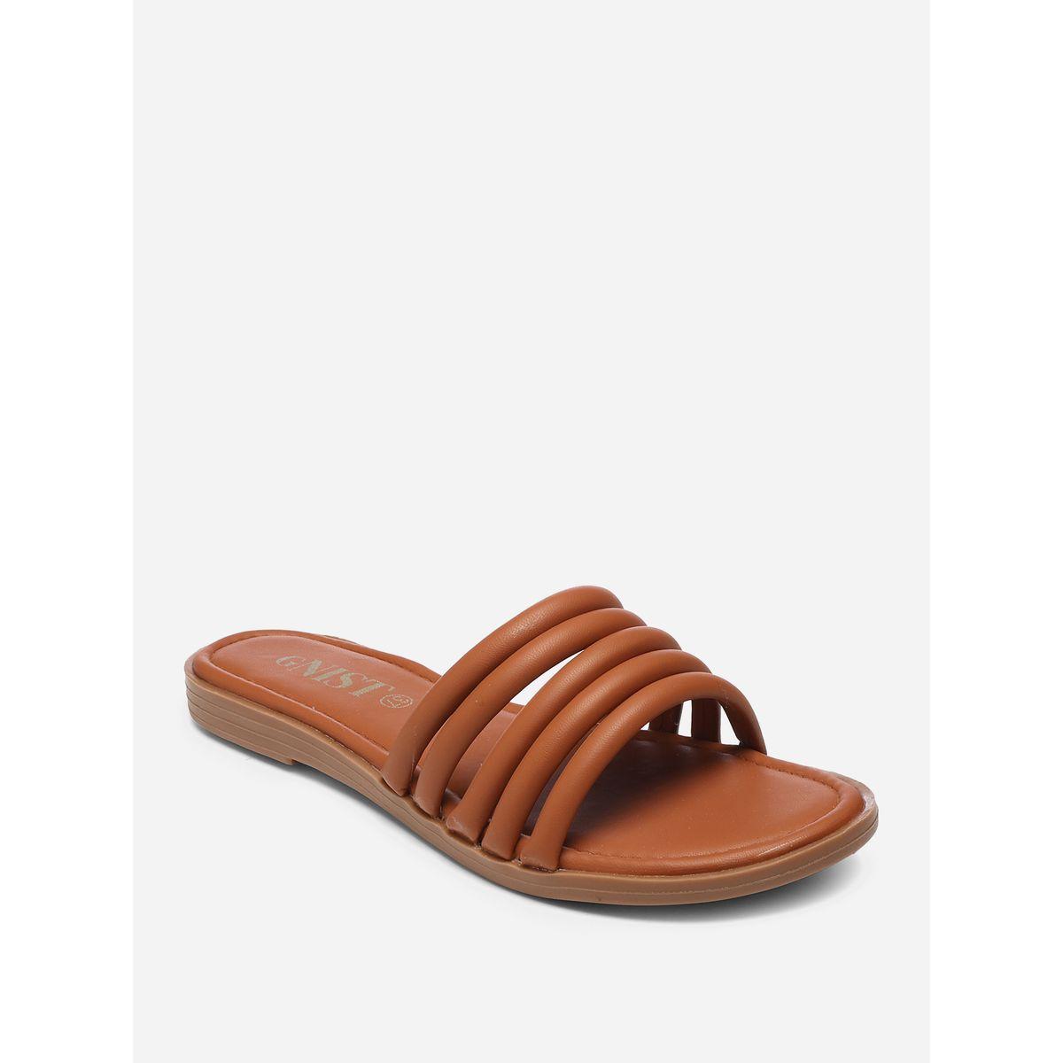 صندل فلات بسيور مزدوجة جنِست × ستايلي-women-shoes-sandals-flats-image-3