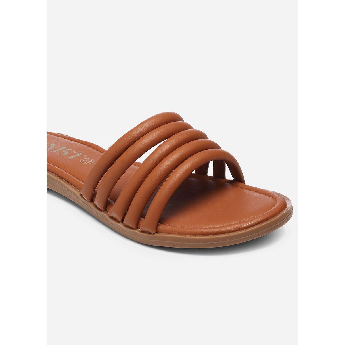 صندل فلات بسيور مزدوجة جنِست × ستايلي-women-shoes-sandals-flats-image-4