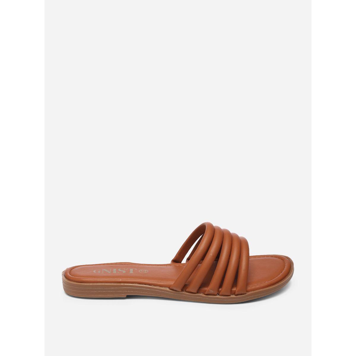 صندل فلات بسيور مزدوجة جنِست × ستايلي-women-shoes-sandals-flats-image-5