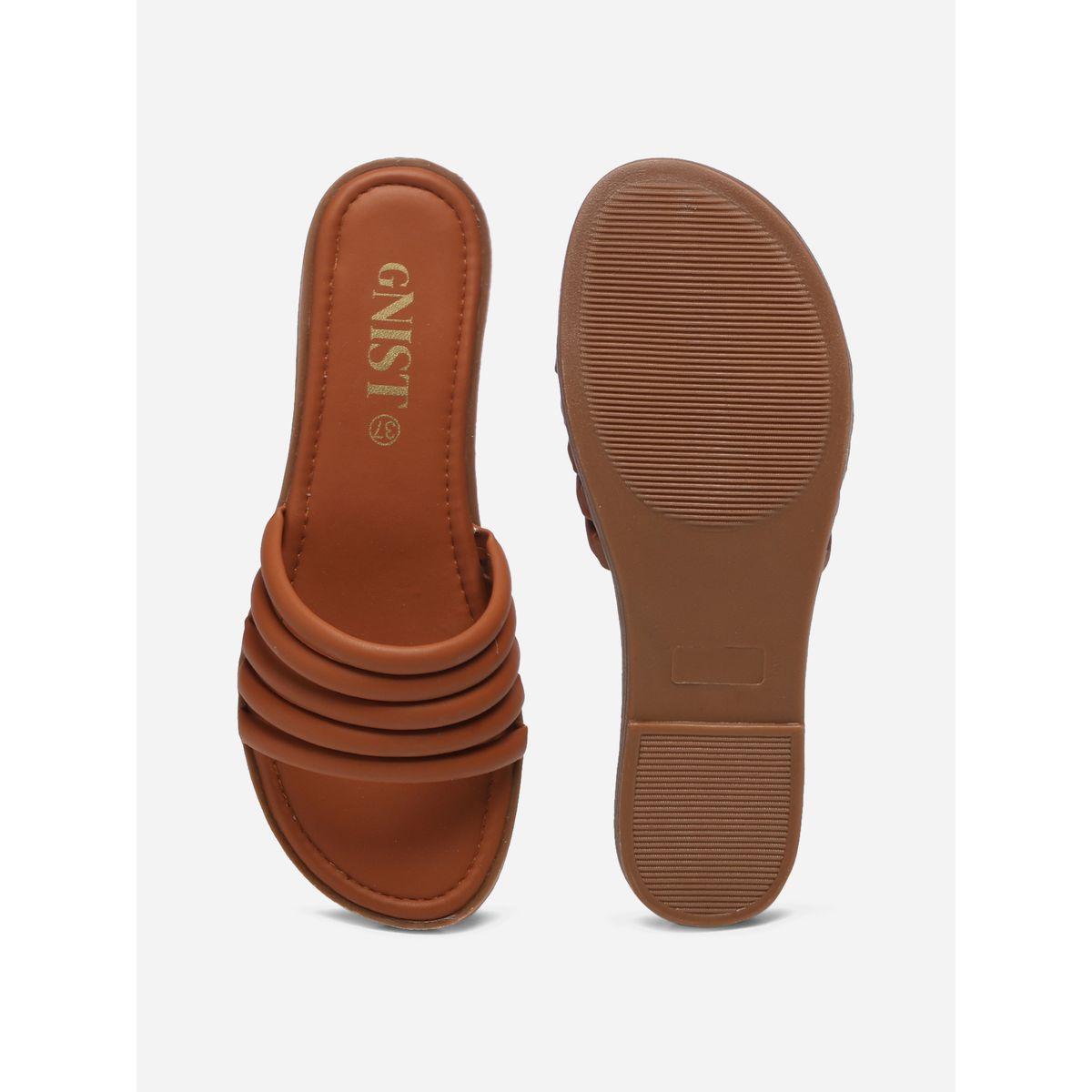 صندل فلات بسيور مزدوجة جنِست × ستايلي-women-shoes-sandals-flats-image-7