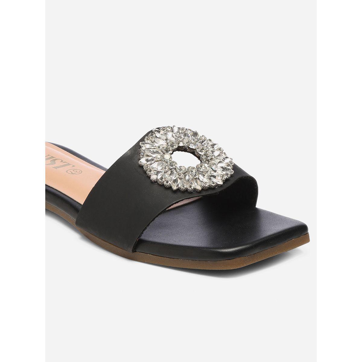 GNIST X Styli  Embellished Strap Flat Sandals-women-shoes-sandals-flats-image-4