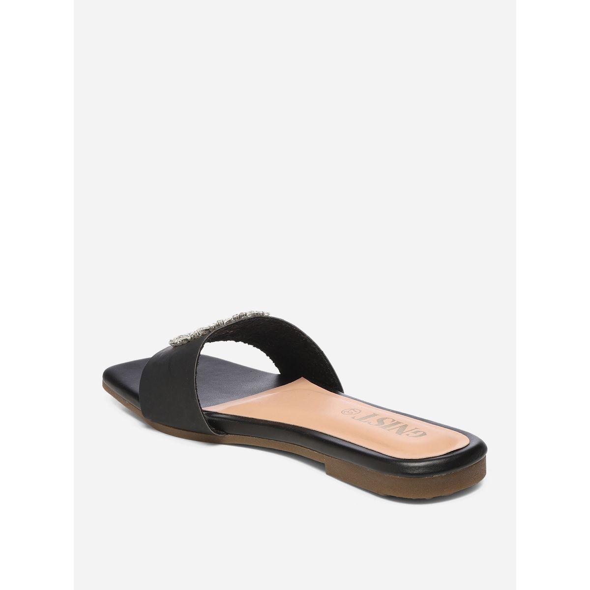 GNIST X Styli  Embellished Strap Flat Sandals-women-shoes-sandals-flats-image-6