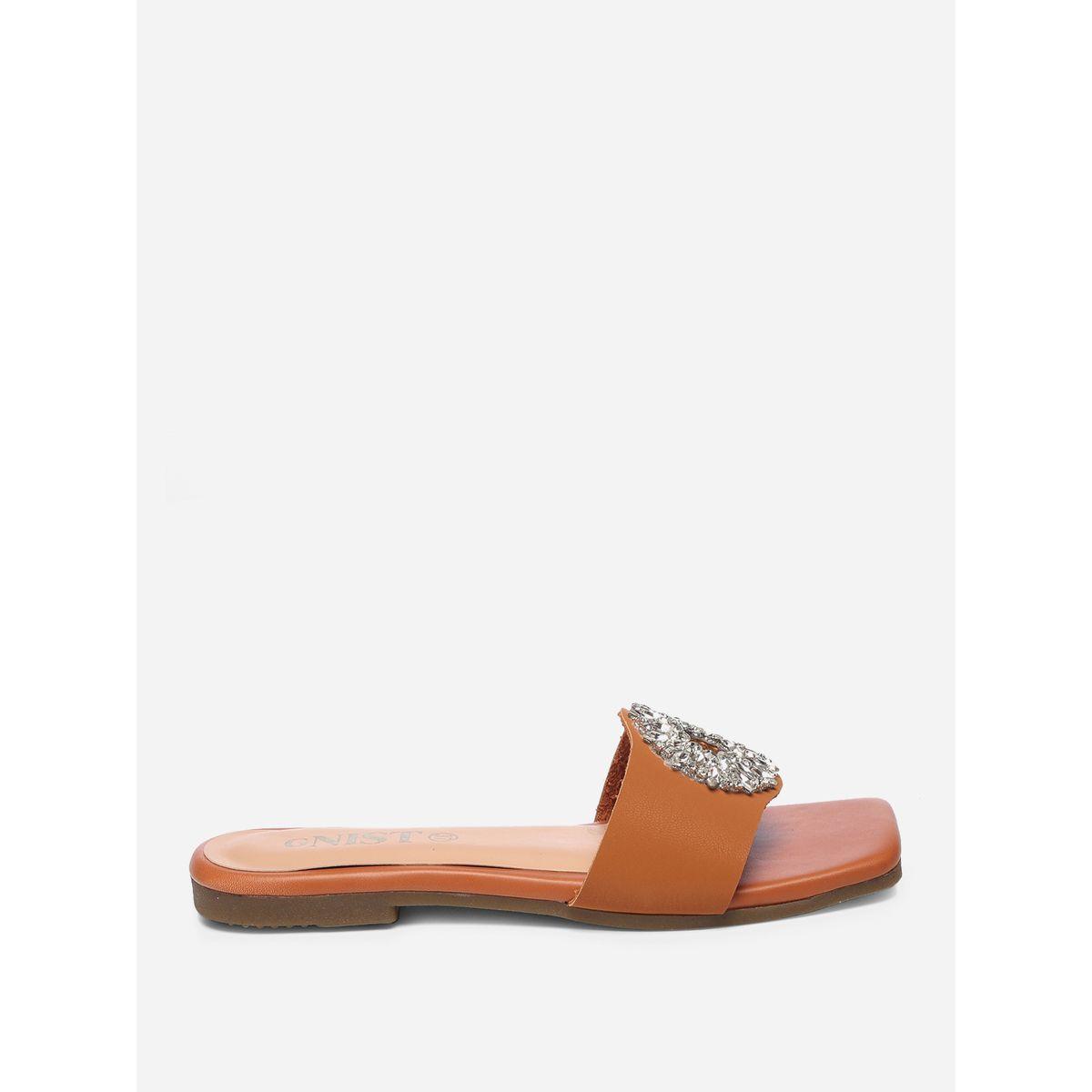 GNIST X Styli  Embellished Strap Flat Sandals-women-shoes-sandals-flats-image-5