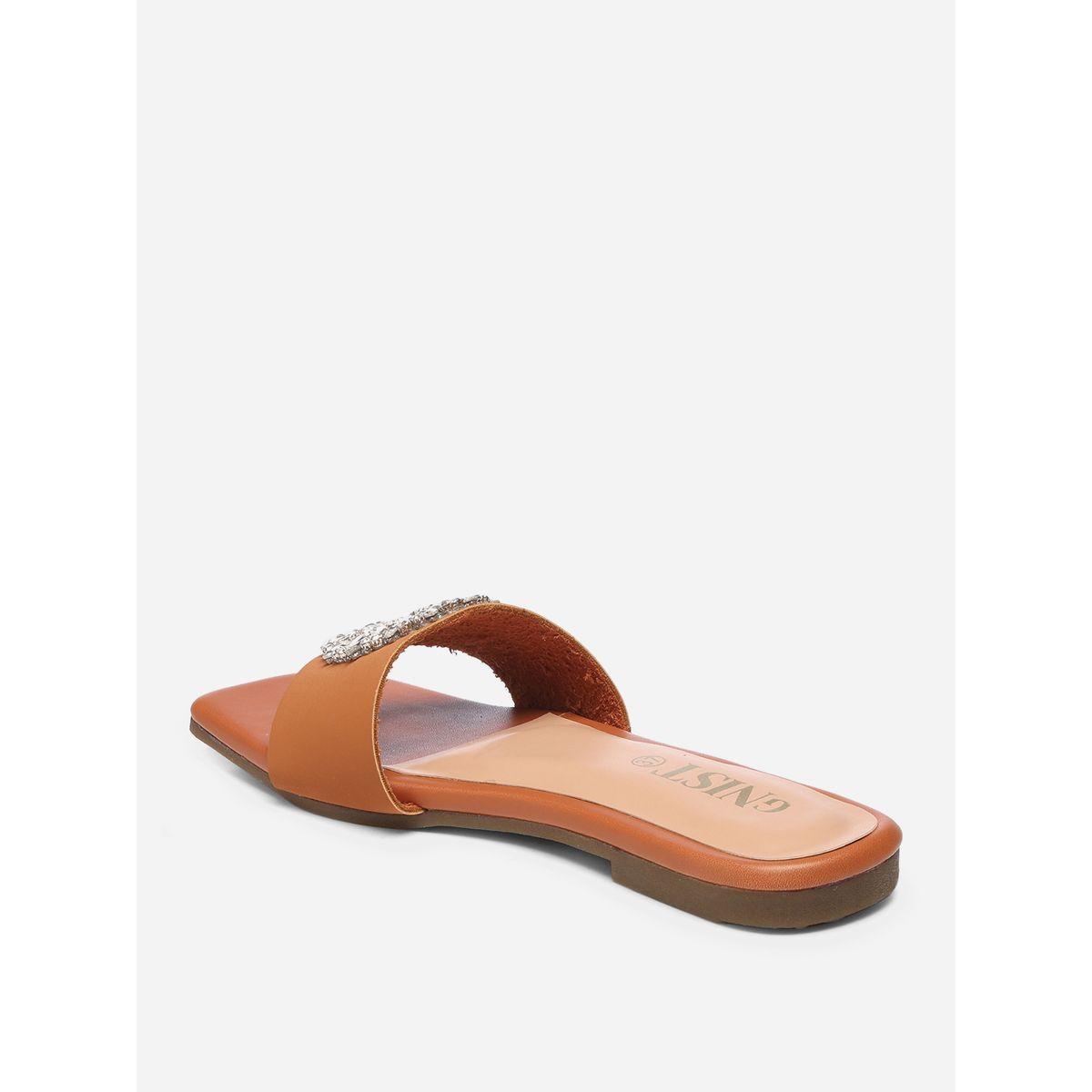GNIST X Styli  Embellished Strap Flat Sandals-women-shoes-sandals-flats-image-7