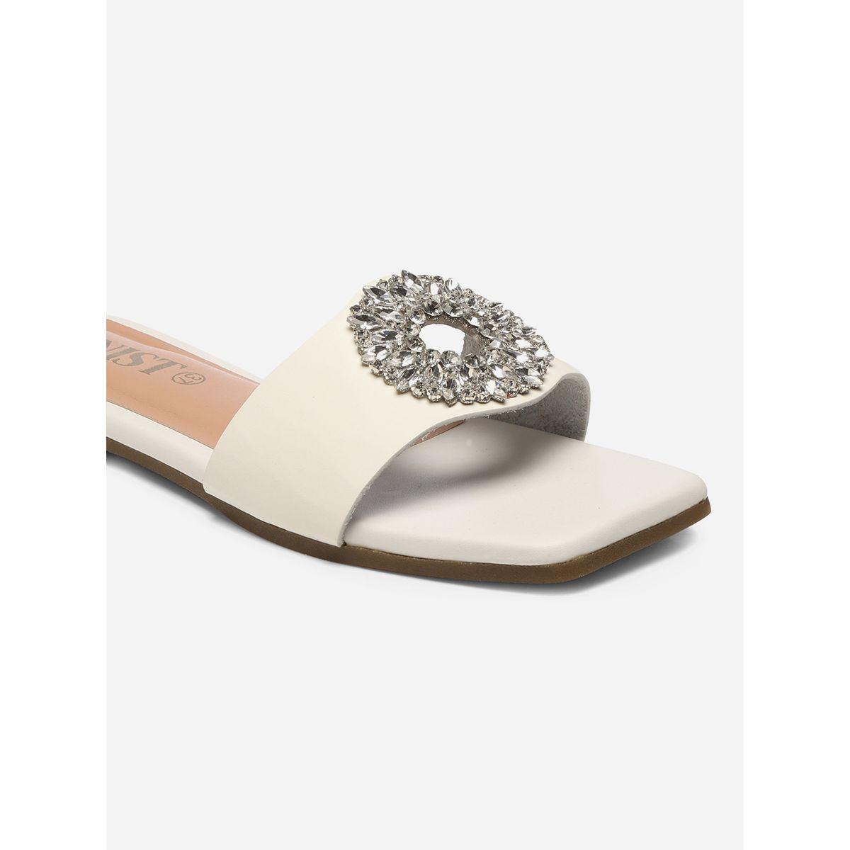 GNIST X Styli  Embellished Strap Flat Sandals-women-shoes-sandals-flats-image-4