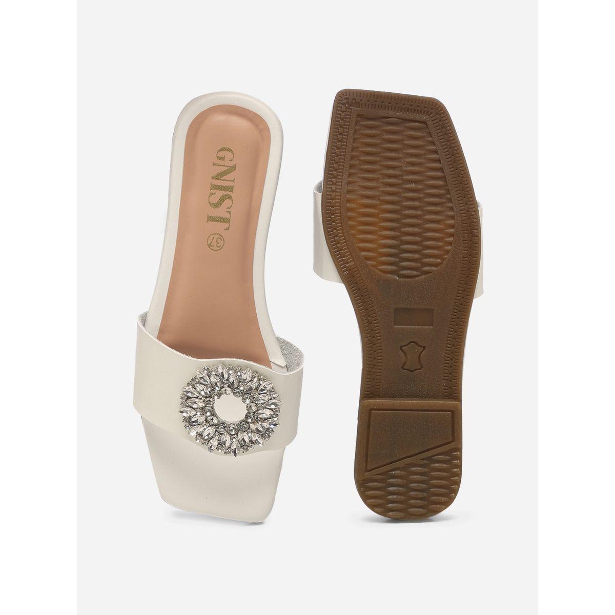 GNIST X Styli  Embellished Strap Flat Sandals-women-shoes-sandals-flats-image-7