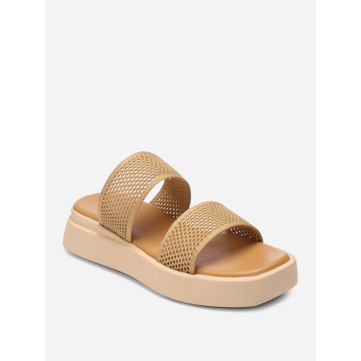 صندل فلاتفورم بسيور مزدوجة جنِست × ستايلي-women-shoes-sandals-flats-image-5