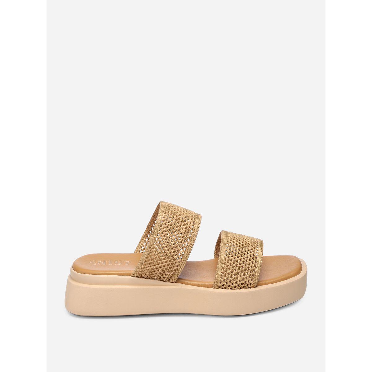 صندل فلاتفورم بسيور مزدوجة جنِست × ستايلي-women-shoes-sandals-flats-image-3