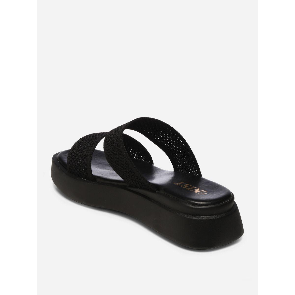 صندل فلاتفورم بسيور مزدوجة جنِست × ستايلي-women-shoes-sandals-flats-image-6