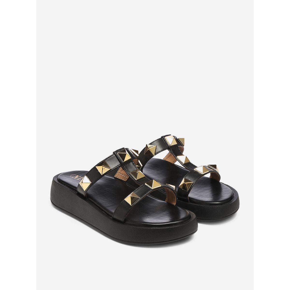 GNIST X Styli  Studded Strap Flatform Sandals-women-shoes-sandals-flats-image-2