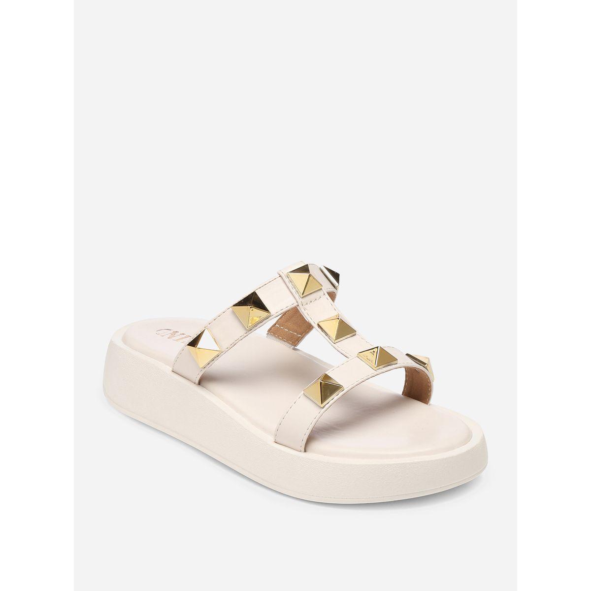 GNIST X Styli  Studded Strap Flatform Sandals-women-shoes-sandals-flats-image-3