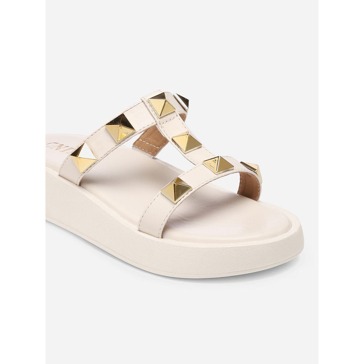 GNIST X Styli  Studded Strap Flatform Sandals-women-shoes-sandals-flats-image-4