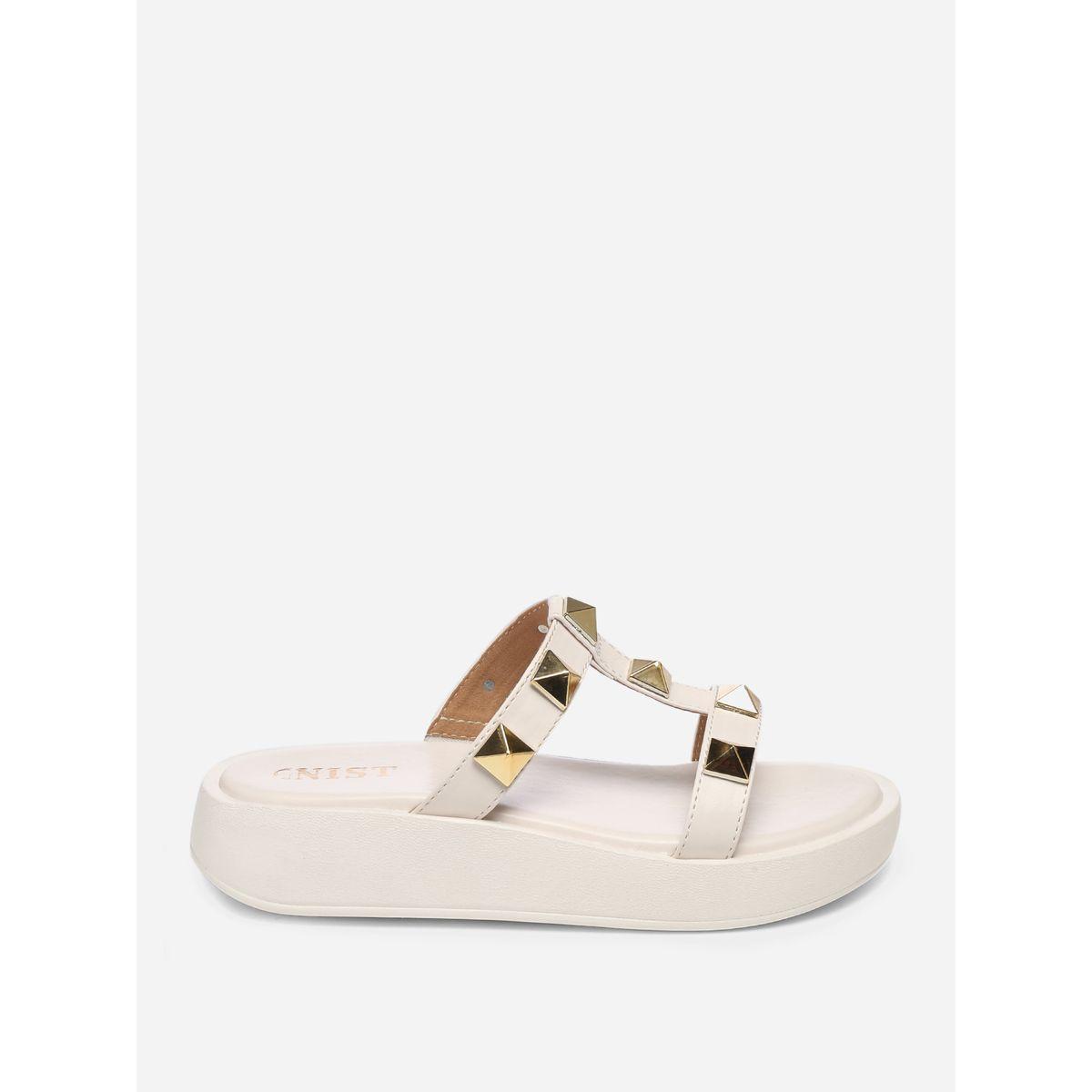 GNIST X Styli  Studded Strap Flatform Sandals-women-shoes-sandals-flats-image-5