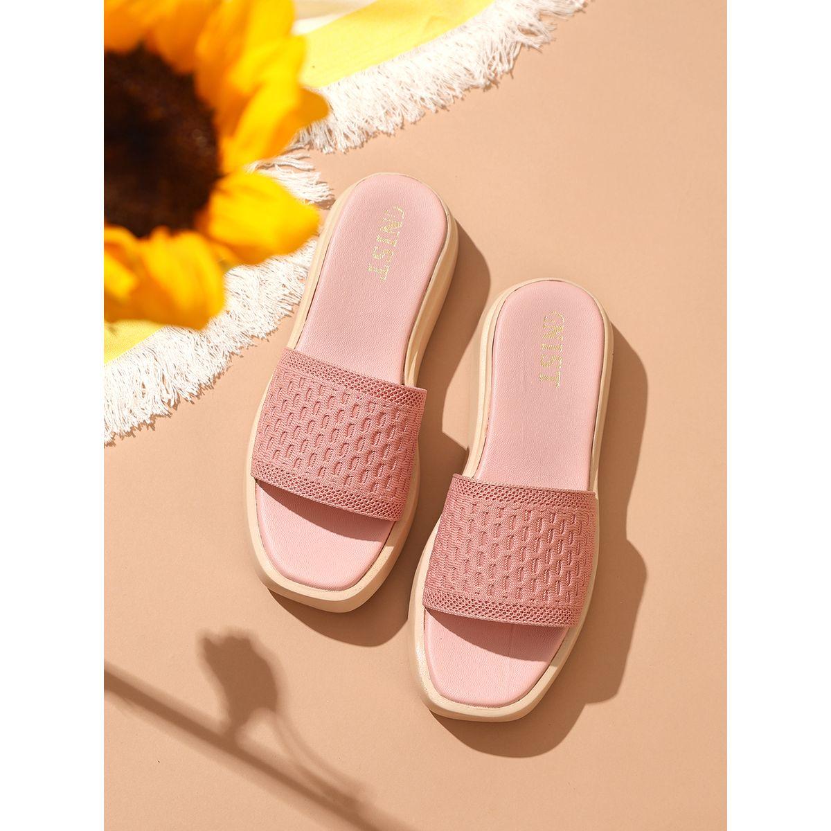صندل فلاتفورم بسير مريح جنِست × ستايلي-women-shoes-sandals-flats-image-1