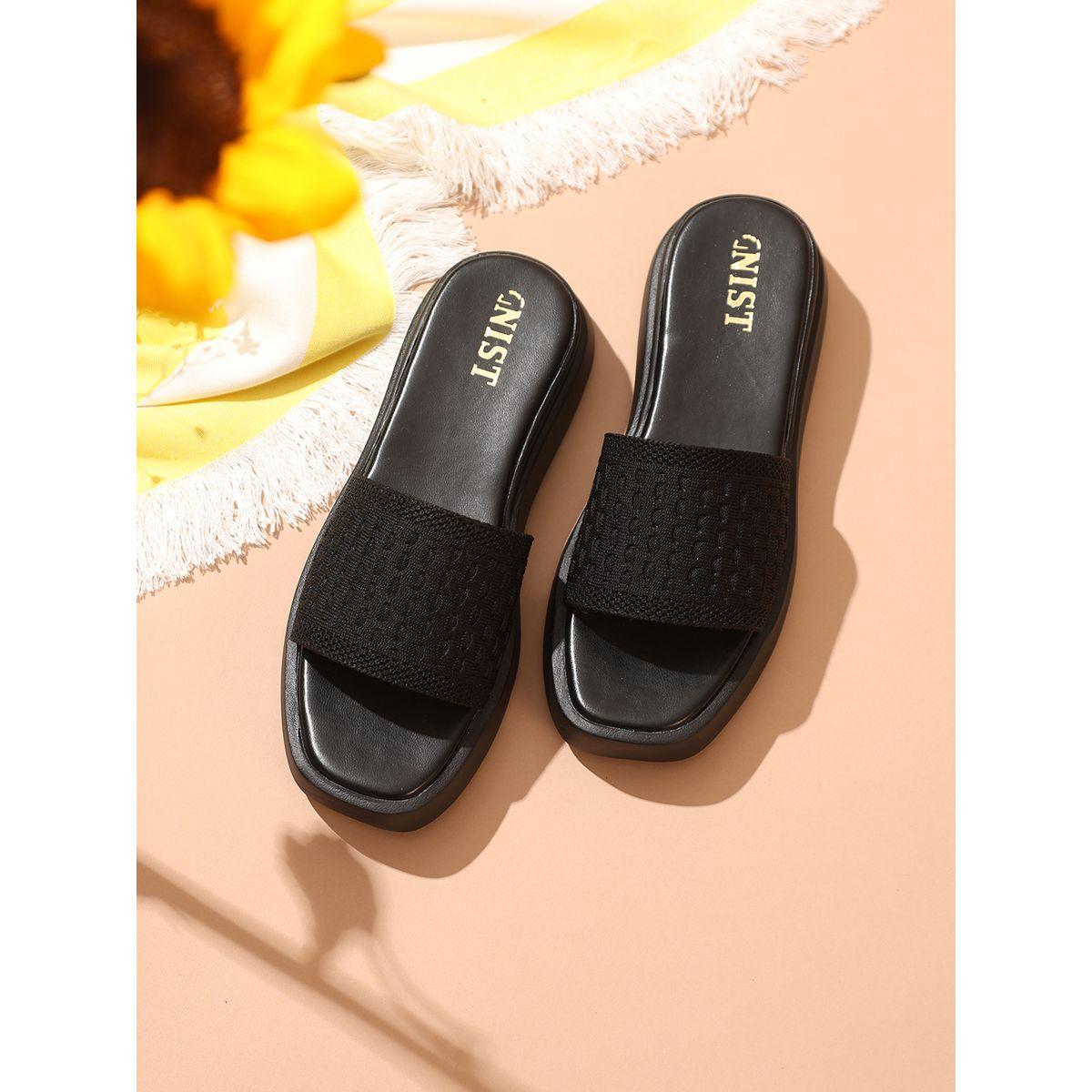 صندل فلاتفورم بسير مريح جنِست × ستايلي-women-shoes-sandals-flats-image-1