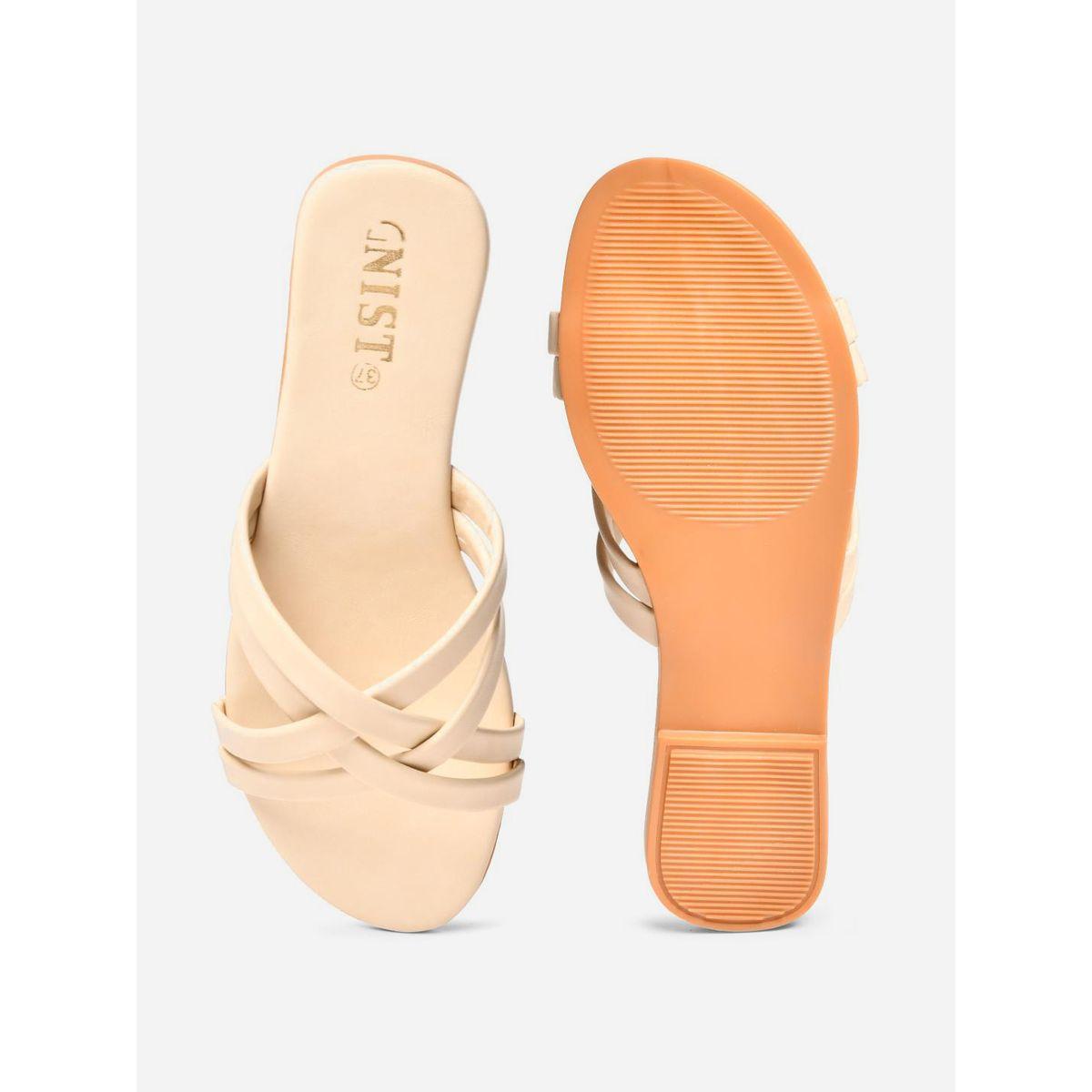 GNIST Cross Strap Open Toe Flat Sandals-women-shoes-sandals-flats-image-6