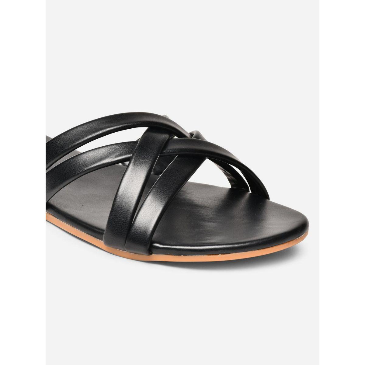 GNIST Cross Strap Open Toe Flat Sandals-women-shoes-sandals-flats-image-3