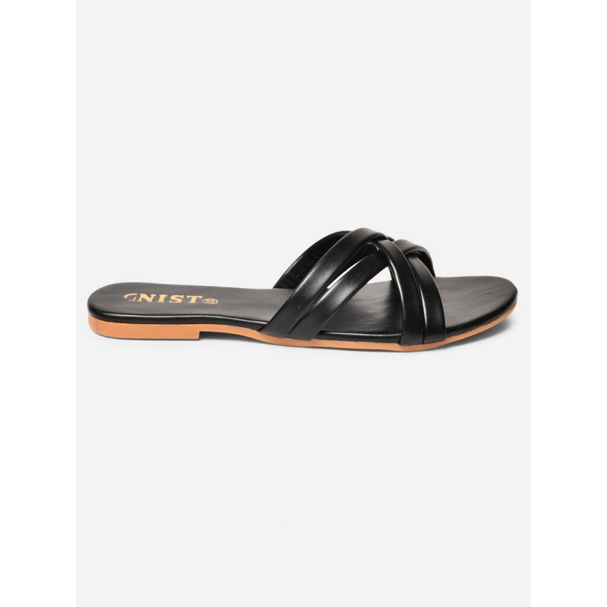 GNIST Cross Strap Open Toe Flat Sandals-women-shoes-sandals-flats-image-4