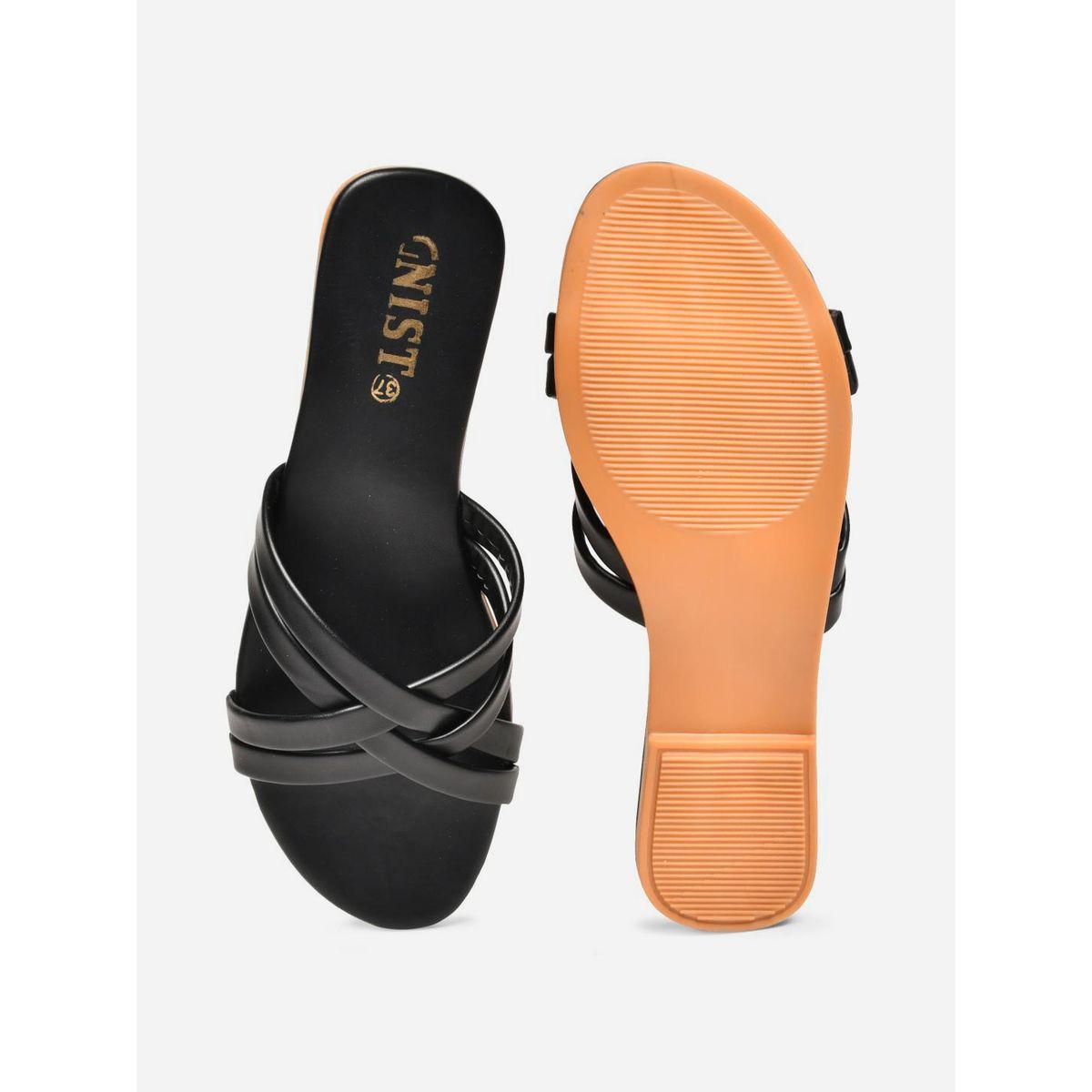 GNIST Cross Strap Open Toe Flat Sandals-women-shoes-sandals-flats-image-6