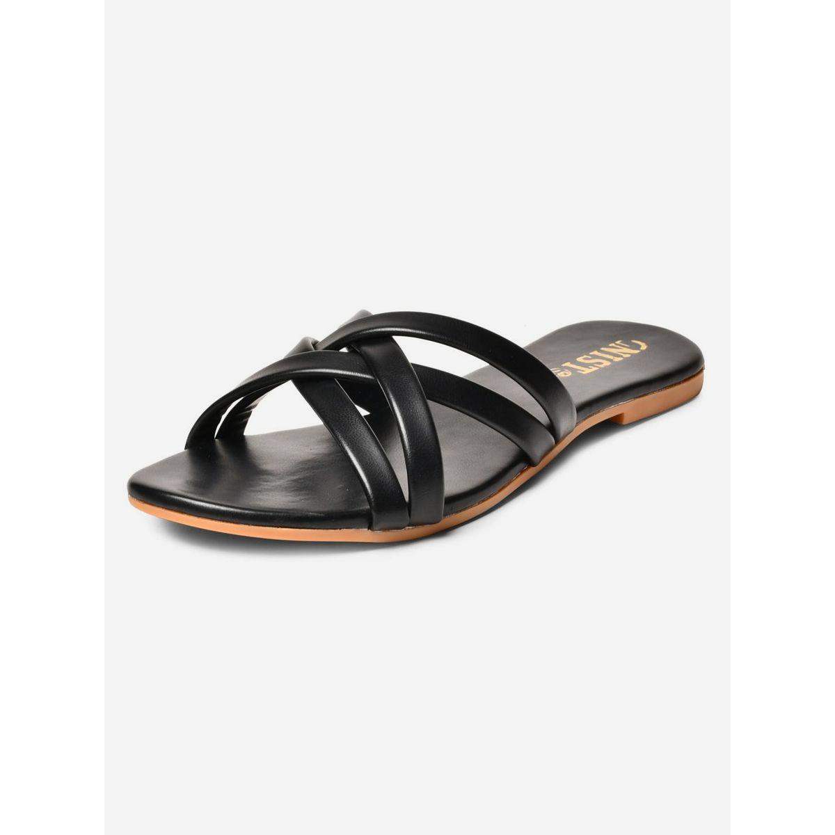 GNIST Cross Strap Open Toe Flat Sandals-women-shoes-sandals-flats-image-7