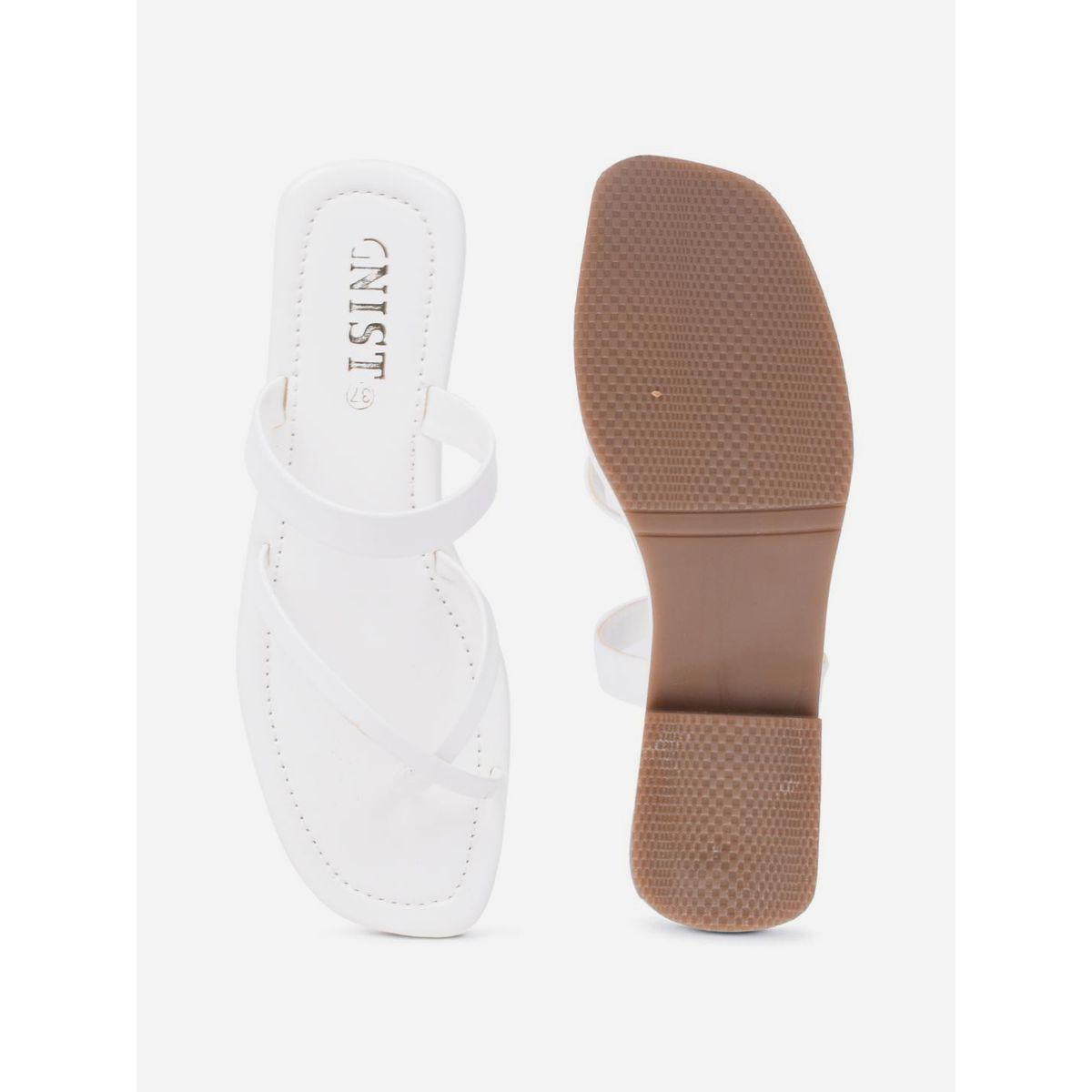 GNIST Cross Toe Strappy Flat Sandals-women-shoes-sandals-flats-image-5