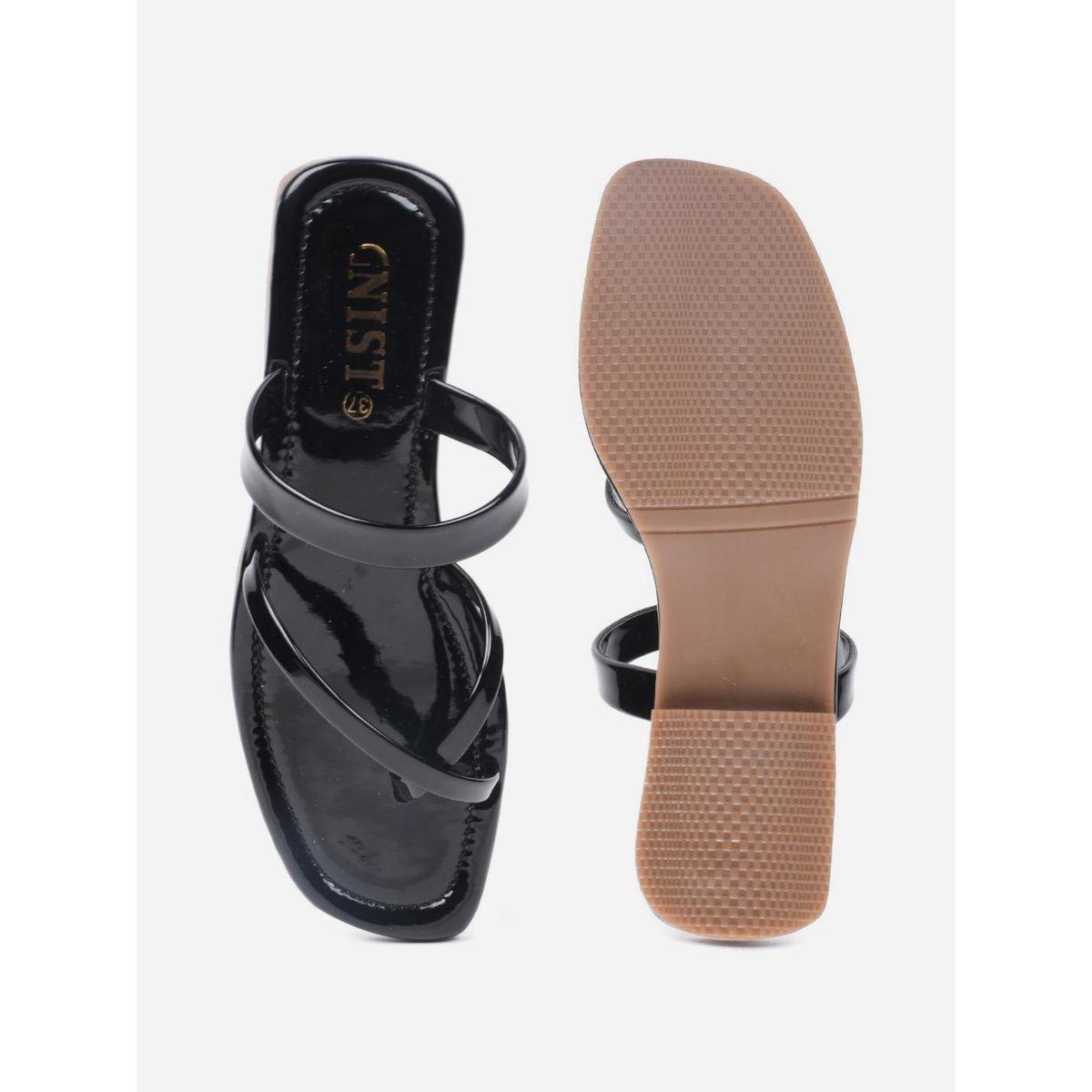 GNIST Plain Cross Toe Strappy Flat Sandals-women-shoes-sandals-flats-image-5
