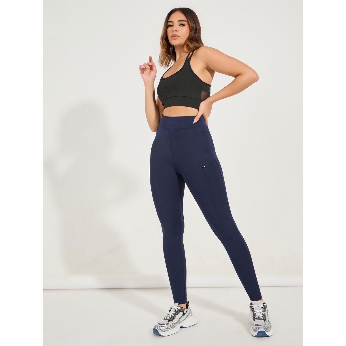 Styli Active Logo Broad Waistband Basic Leggings-women-clothing-sportswearandactivewear-bottoms-leggings-image-2