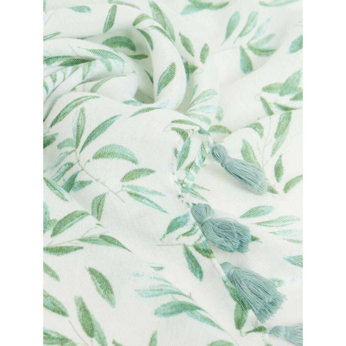 Styli Leaf Print Scarf-women-winterwear-scarves-image-2