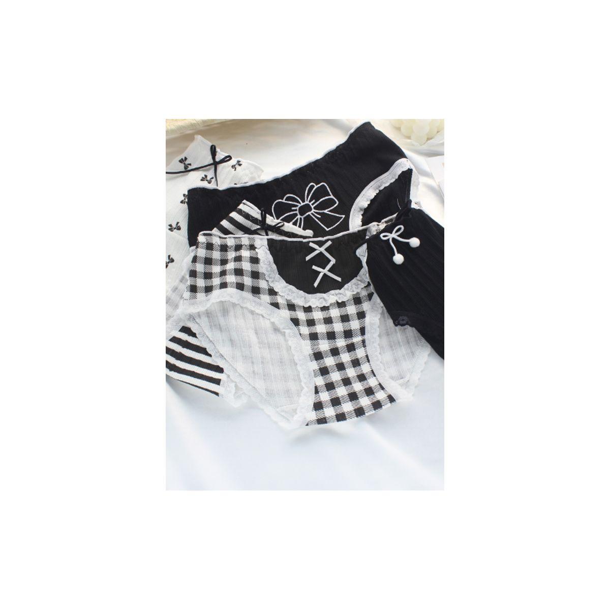 Styli Pack of 5 - Cotton Bow Print Bikini Brief-women-clothing-lingerie-panties-image-11