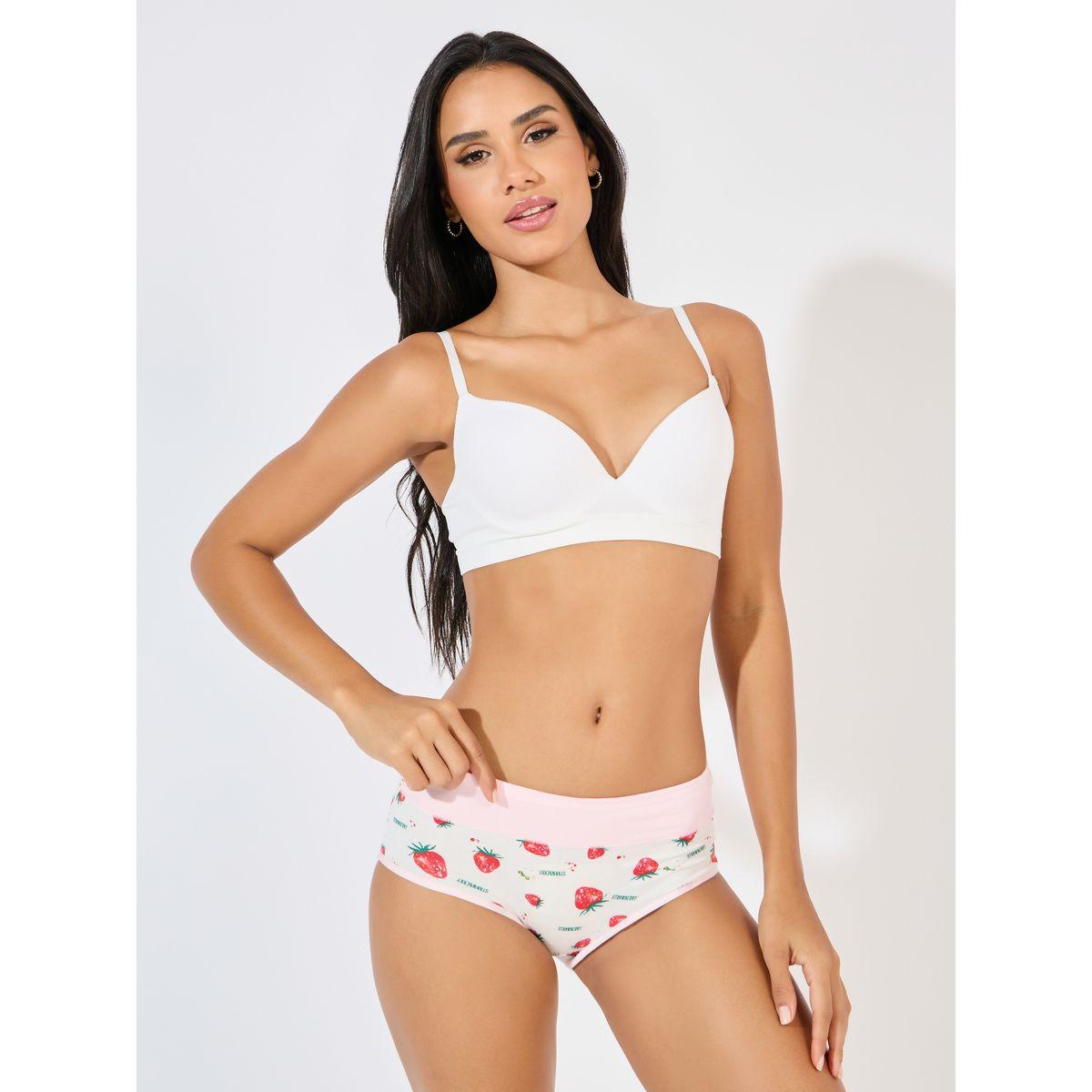 مجموعة من 4 سراويل داخلية بطبعات فراولة-women-clothing-lingerie-panties-image-8
