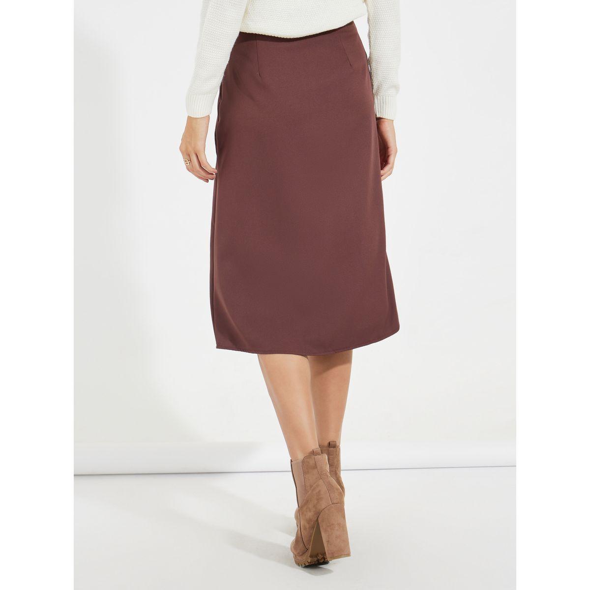 Styli Solid Straight Fit Midi Skirt with Concealed Zip-women-clothing-bottoms-skirts-image-4