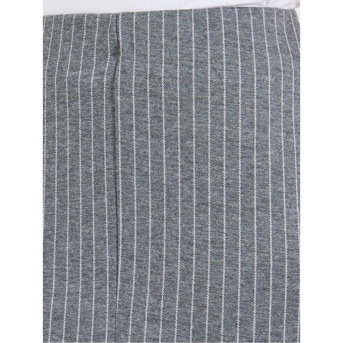 Styli Striped Mini Skirt with Slit Hem-women-clothing-bottoms-skirts-image-3