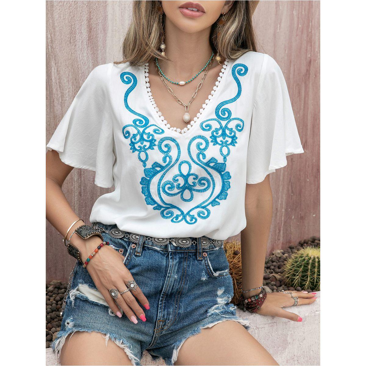 Russty Dustty X Styli Russty Dustty Embroidered V Neck Top-women-clothing-shirtsandblouses-blouses-image-3