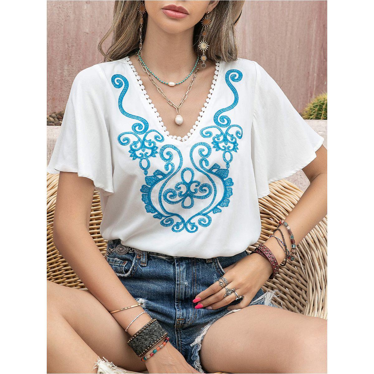 Russty Dustty X Styli Russty Dustty Embroidered V Neck Top-women-clothing-shirtsandblouses-blouses-image-7