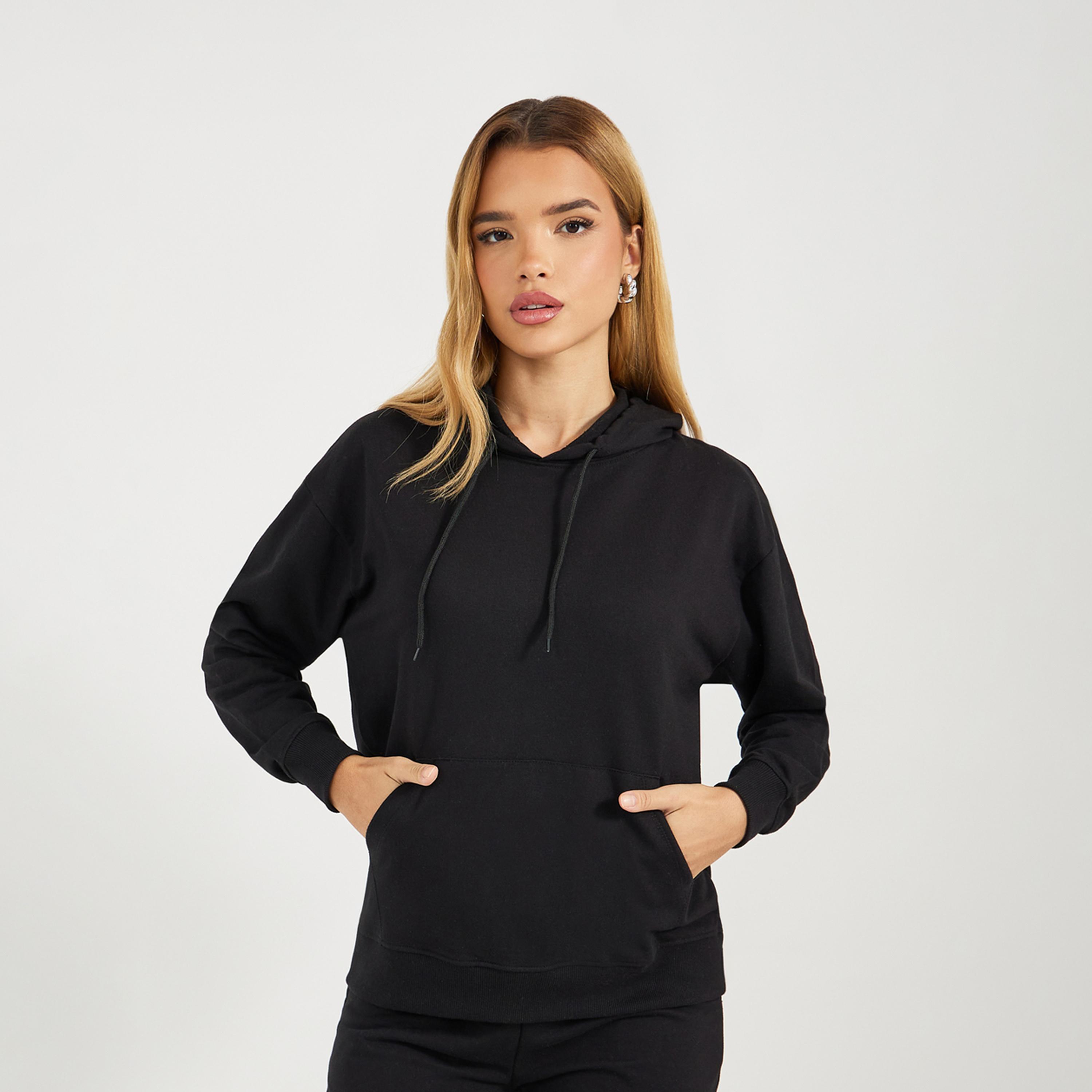 Styli Regular Fit Terry Hoodie and Wide Leg Joggers Co-Ords-women-clothing-coordsets-image-2