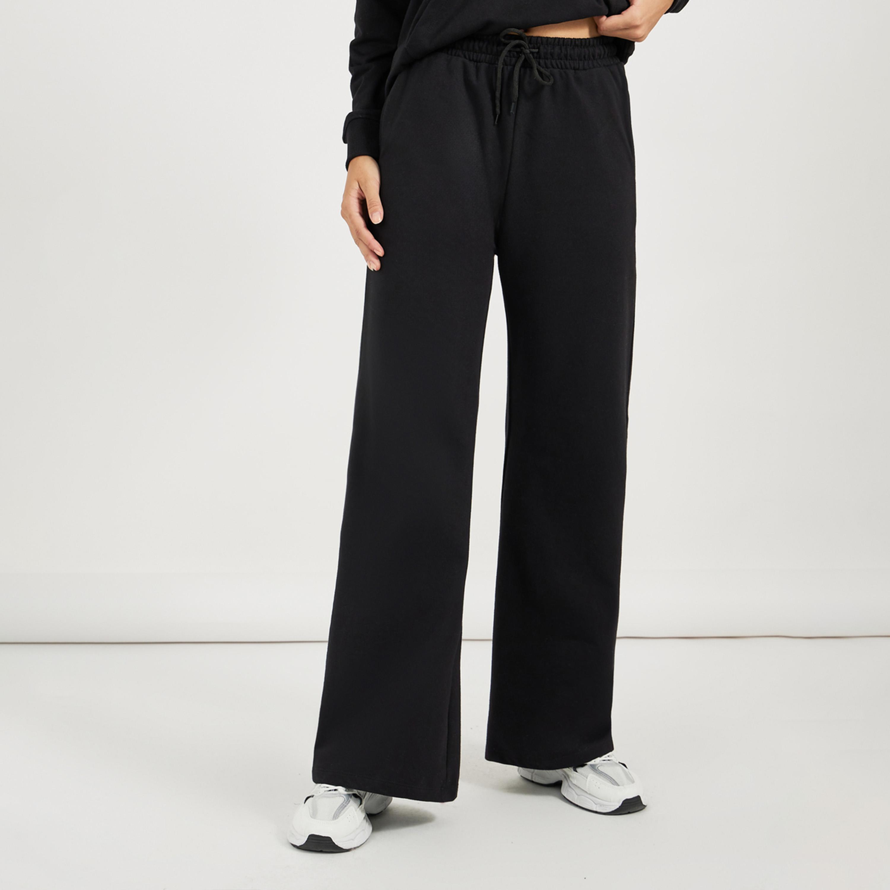 Styli Regular Fit Terry Hoodie and Wide Leg Joggers Co-Ords-women-clothing-coordsets-image-4