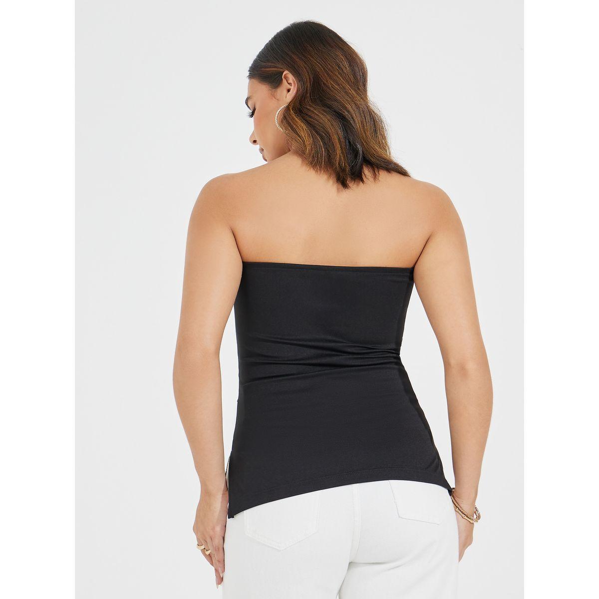 Styli Fitted Bandeau Top with Gathered Detail-women-clothing-tshirts-image-4