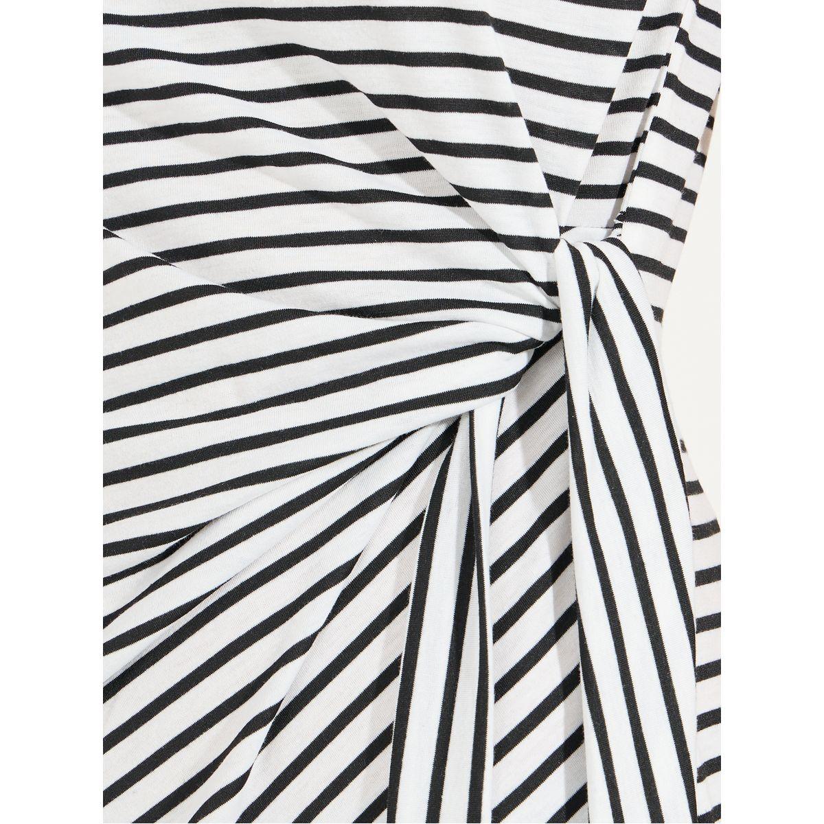 فستان ميدي مخطط بشق جانبي-women-clothing-dresses-image-3